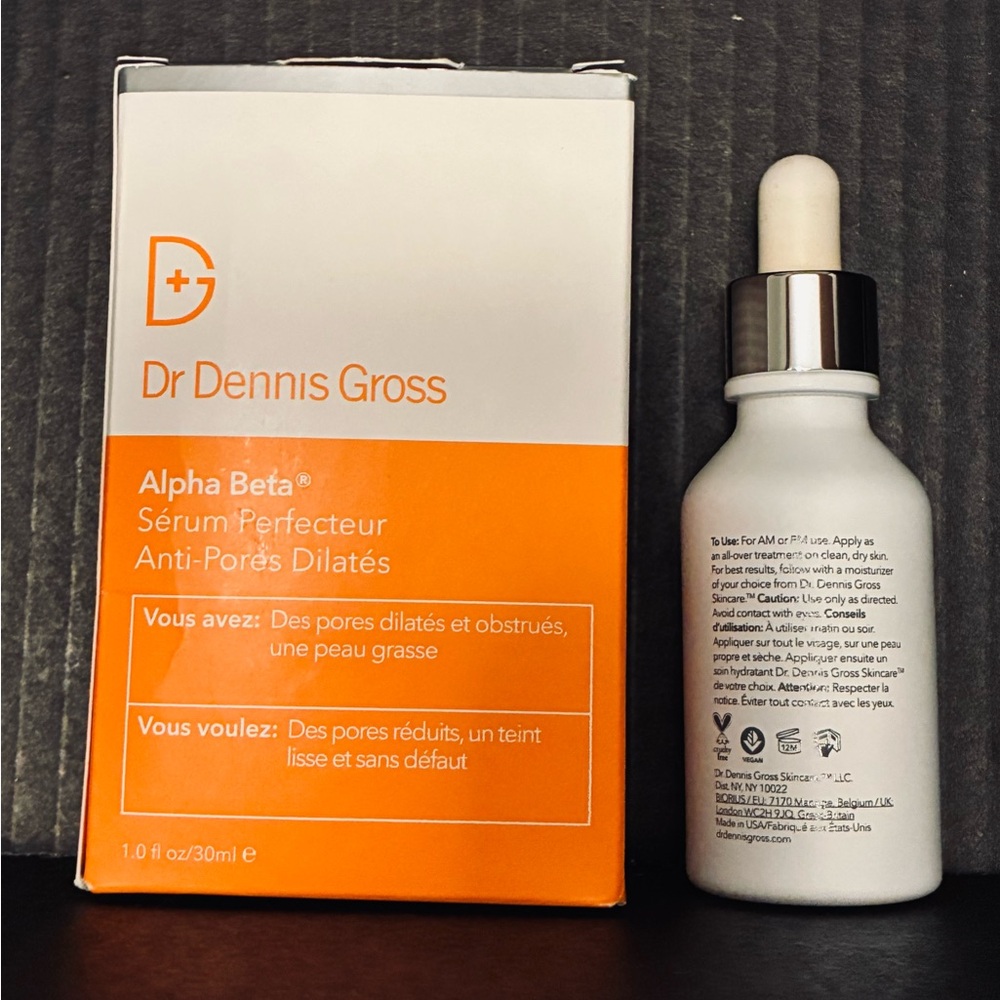 Dr Dennis Gross Alpha Beta Pore Perfecting & Refining Serum $68 MSRP FullSiz NIB - Picture 2 of 5